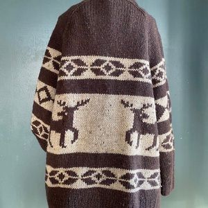 Vintage Jones New York Wool Sweater w/Reindeer